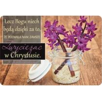 SZARON Magnes na lodówkę - Lecz Bogu niech będą...