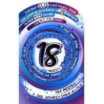 AbCard Kartka okolicznościowa Urodziny 18 ST06