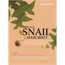 Baroness Regenerująco-nawilżająca maska do twarzy w płachcie ze śluzem ślimaka 21 ml