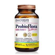 Doctor Life ProbioFlora Women probiotyki dla kobiet 14 szczepów & 4 prebiotyki suplement diety 60 kapsułek