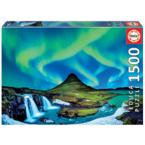 Educa Oryginalne Aurora Boreal w Island Puzzle z 1500 części. Ref. 19041, kolorowe 19041