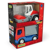Wader Tech Truck Śmieciarka i walec w kartonie GXP-787900