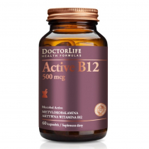 Doctor Life Active B12 aktywna witamina B12 500mg suplement diety 60 kapsułek