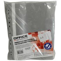Office products Skoroszyt , PP, A4, miękki, wpinany, szary 21104121-10
