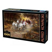 Unbekannt Puzzle 1000 części - Alfred Wierusz-Kowalski - Country Wedding WI01