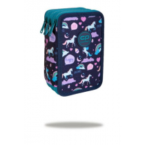 Patio Piórnik potrójny z wyposażeniem Coolpack Jumper 3 Happy unicorn