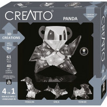 Piatnik Piatnik Zestawy Kreatywny Creatto Świecąca Panda GXP-806500