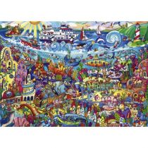 Heye Puzzle 1000 elementów Magiczne morze + plakat