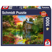 SCHMIDTS Puzzle 1000 elementów Młyn wodny GXP-800898