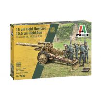 Model plastikowy 15 cm Field Howitzer 10,5 cm Field Gun Italeri