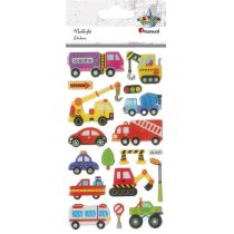 Naklejki wypukłe pojazdy użytkowe mix 17szt