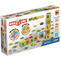 GeoMag Magicube. Maths Building. Zestaw 10 kostek i 45 nakładek magnetycznych