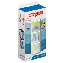 GeoMag Magicube. Mix&Match. Pierwsze klocki magnetyczne - morskie zwierzęta, 3 elementy