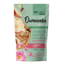 SYS Foods Owsianka WITALNA - jabłko, daktyl, cynamon, płatki róży SYS Foods, 350g 5903776002894