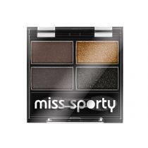 Miss Sporty Studio Colour, poczwórne cienie do powiek 414 100% Smokey, 5 g