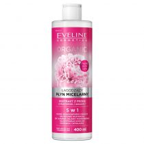 EVELINE COSMETICS Organic Łagodzący płyn micelarny do demakijażu z peonią, 400 ml