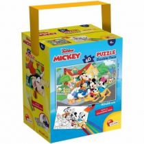 Lisciani Giochi 86177 Disney a Tub Mini 60-Mickey puzzle dla dzieci, wielokolorowe 86177