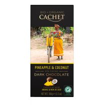 Cachet - Czekolada deserowa bio z kokosem i ananasem