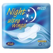 Micci Micci podpaski ze skrzydełkami 8szt. Ultra Night Wings
