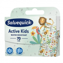 Salvequick Plastry dla dzieci ACTIVE KIDS wodoodporne water resistant 033811