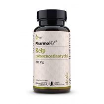 Pharmovit Kelp północnoatlantycki 260mg 120 kapsułek Pharmovit morszczyn pęcherzykowaty Fucus vesiculosus PV125