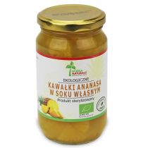 Worga Naturals Ananas w Kawałkach w Soku Własnym BIO 200g -