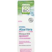 SO'BiO etic Kojąca maseczka do twarzy SOS do skóry wrażliwej i reaktywnej Hydra Aloe Vera 50 ml