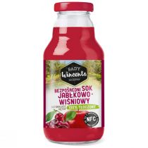 Sady Wincenta Sok 100% jabłkowo-wiśniowy naturalnie mętny tłoczony NFC 330 ml