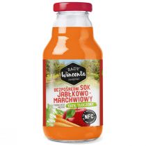 Sady Wincenta Sok 100% jabłkowo-marchewkowy naturalnie mętny tłoczony NFC 330 ml