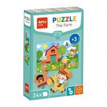 Apli Kids Puzzle edukacyjne 24 elementy Kids - Farma