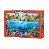 Puzzle 1500 Wyspa Piratów CASTOR - Castorland