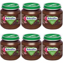 BoboVita Suszona śliwka po 4 miesiącu zestaw 6 x 125 g