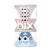 MOLUK MOLUK 2843387 Hix zabawka konstrukcyjna klocki z miękkiego silikonu zabawka edukacyjna od 0 miesięcy pastelowa 2843387