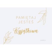 SZARA Magnes na lodówkę - Pamiętaj jesteś Wyjątkowa - SZARA