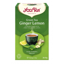 YOGI TEA YOGI TEA HERBATA GREEN TEA GINGER LEMON BIO17x1,8G