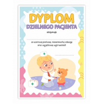 LearnHow Dyplom A5 dzielnego pacjenta - Mały lekarz 10szt