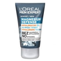 Loreal Loreal Men Expert Hipoalergiczny Żel do mycia twarzy Magnesium Defence 100ml