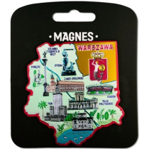PAN DRAGON Magnes I love Poland Warszawa ILP-MAG-A-WAR-29
