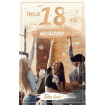 AbCard Kartka okolicznościowa Urodziny 18 P18