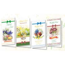 Karnet DL De Lux Wielkanoc świeckie MIX 10szt.) Nowa