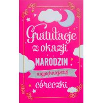 Yeku Karnet Narodziny dziewczynka 2K-086