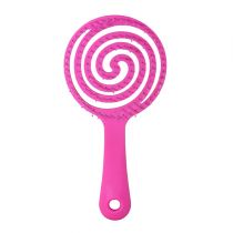 INTER-VION Lollipop Brush - Okrągła szczotka do włosów - RÓŻOWA