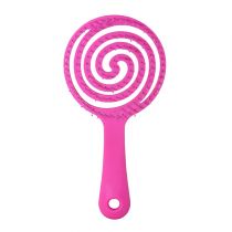 INTER-VION Lollipop Brush - Okrągła szczotka do włosów - RÓŻOWA