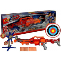 LEANToys Karabin na Piankowe Strzałki z Tarczą Obrotowy Cel 66 cm