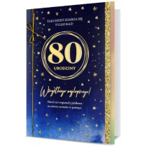 Karnet B6 Urodziny 80 - Pan Dragon