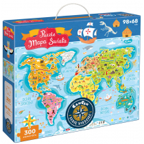 Puzzle CzuCzu Mapa Świata 300 elementów