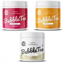 Molecula Bubble Tea Zestaw: kulki o smaku: liczi, marakuja, granat 3 x 800 g