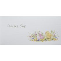 Karnet Wielkanoc DL W28 Kurczak jajka