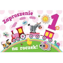 Armin Style Zaproszenie Urodziny Roczek ZA-85 10 szt.