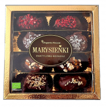 DAKTYLE MEDJOOL OBLANE CIEMNĄ CZEKOLADĄ Z NADZIENIEM I POSYPKĄ BEZGLUTENOWE BIO 210 g - ORGANICHOUSE (MARYSIEŃKI)